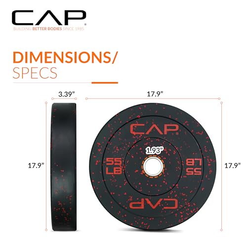 Image of CAP Barbell Rubber Olympic Bumper Plate | Multiple Options /Colors