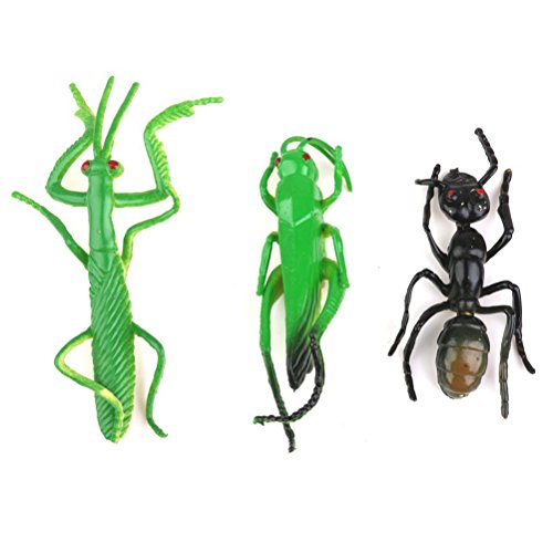 TOYMYTOY Insetti da giocattoli in plastica per