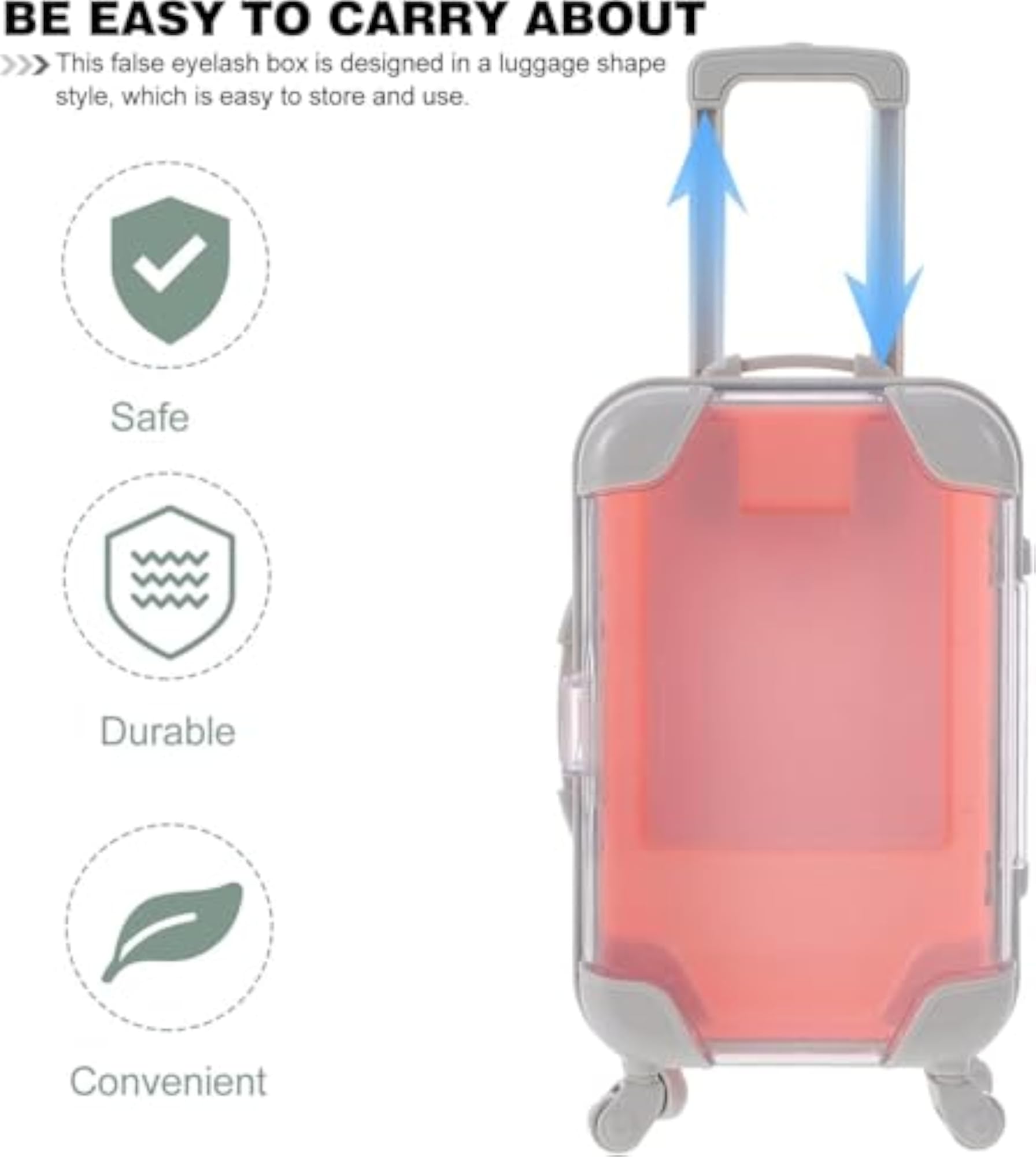 Pink Mini Trolley Suitcase for Travel
