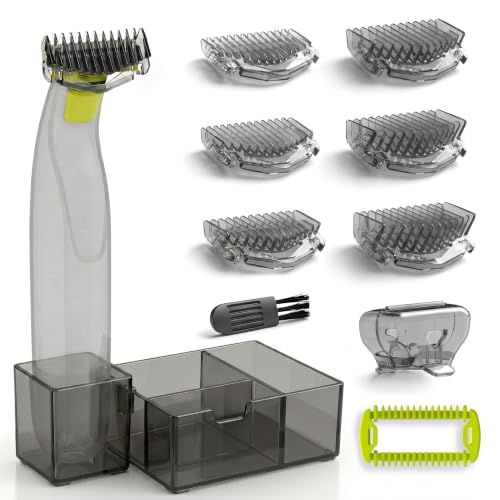 Guards Kit, 1-6mm Replacement Combs and Body Comb for One Blade, Black