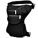SYIDINZN Drop Leg Bag Pouch Holster Tactical Waist Bag, Men's Retro Multifunctional Outdoor Cotton Sports Racing Fanny Pack Bike Motorcycle Cycling Camping Hiking Hip Bag (Black)