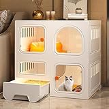 Photo Gallery rnqz cuccia per gatti, gabbie per gatti da interno grandi con lettiera, gabbia per animali domestici recinto per gatti case per gatti per gatti all aperto box per animali domestici,bianca,2tier Photo Gallery rnqz cuccia per gatti, gabbie per gatti da interno grandi con lettiera, gabbia per animali domestici recinto per gatti case per gatti per gatti all aperto box per animali domestici,bianca,2tier