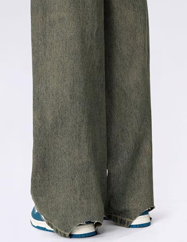 Aelfric Eden Women's Bootcut Vintage Wide Leg Jeans - High Waist Baggy Pants, Loose Denim3