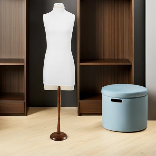 HIAKDOFT Elastischer Boutique-schaufensterpuppen Bezug aus Weichem Stoff Staubdichter Waschbarer Baumwollstoff Flexible rutschfeste Hülle für Damen-Dummy im Modegeschäft Platzsparend und