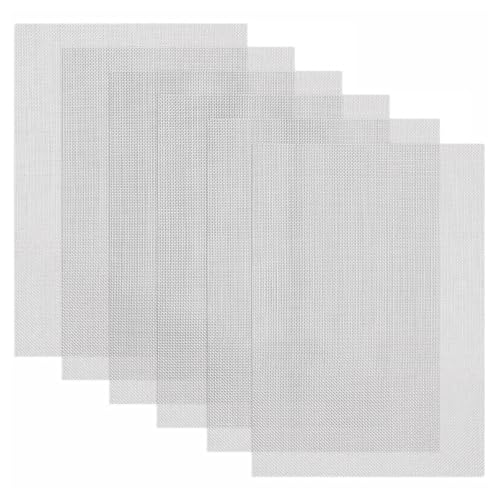 6 Pièces Grillage Anti Rongeur Rigide et Fin, Plaques Grillage Acier Inoxydable 20 Mailles A5, Treillis Métallique Anti Nuisibles, pour Ventilation,...