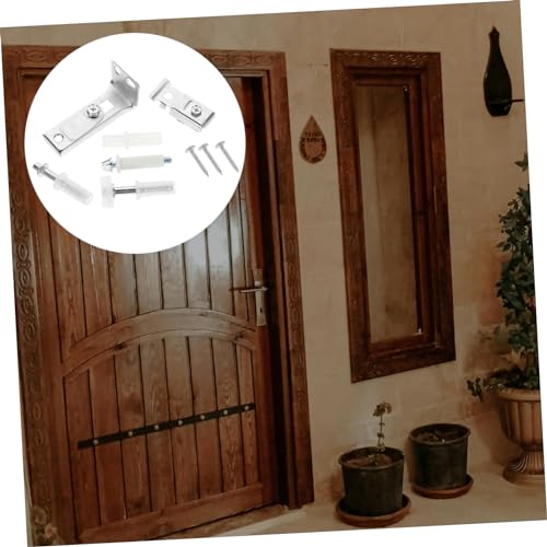 Kit de herrajes para puerta bifold 1 set con accesorios para puertas corredizas y pivote, fácil instalación y reemplazo miniatura 3