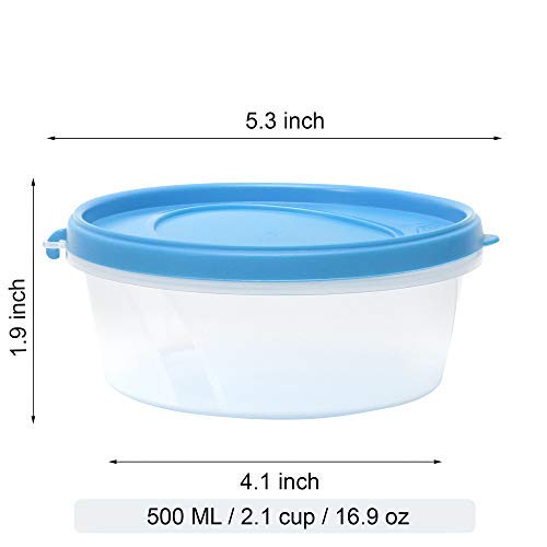 Image of Cutting EDGE Nesterware 500ml Round Stackable Food Container (Set of 3,) | BPA-free plastic, stackable design, leak-proof, kitchen storage, pantry, fridge, meal prep, reusable, travel use
