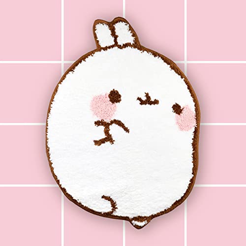 6vibes Molang Badezimmerteppich - Badematte rutschfest - Extra saugfähiger Badvorleger 55 x 75 cm - Super weicher Duschvorleger - waschbar...