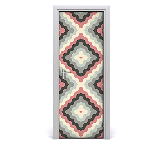 Adhesivo decorativo extraíble retro para personalizar las puertas de pisos urbanos 2