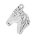 20 Pieces Brave Horse Protection Powers Lucky Charms Findings for Jewelry Pendant Necklace Making 29x22mm