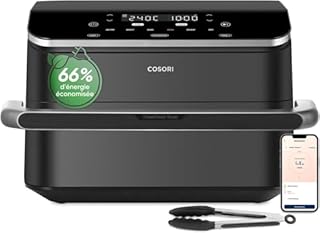 COSORI Air Fryer 10L Twinfry, Friteuse sans Huile 6-en-1, Airfryer à Dual Zone Avec Séparateur Amovible, Double Résistance, Grande Capacité, Cuisson optimale, 35℃-240℃, Contrôle Smart via App