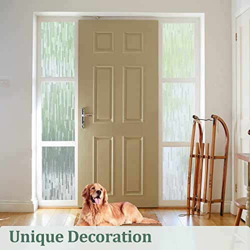 Lifetree Frosted Window Film Privacy and Anti-UV Protection Film for Glass Windows 44.5 * 200cm, Opaque Decorative Window Blinds Removable, Ideal for Home Office or Bathroom - Image 2