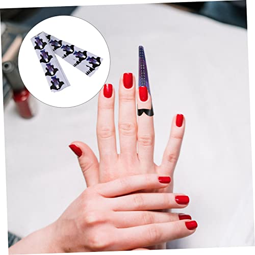 Beavorty Suporte De Papel De Extensão De Arte De 200 Peças Ferramentas De Manicure Adesivo De Francê