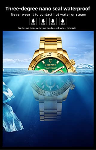 Fanmis Men's Geneva Watches Multi-Function Business Watches Luminous Waterproof Quartz Watches Stainless Steel Band #TOP4