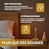 Aromasenses | Bougies Artisanales | Lot de 3 | Parfumées 2 cm x 20 cm | Naturelles, non Toxiques et Artisanales | Longue Durée pour la Détente | Originales | Bougies en Cire Vierge Alvéolée