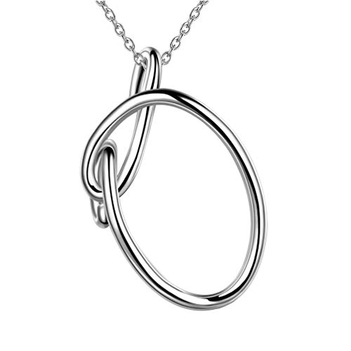 Besilver Capital Cursive Initial Letter O Necklace Charm 925 Sterling Silver Music Note Style Alphabet Pendant Women Men Unisex Monogram Name Bridesmaid Birthday Gift FP0024O