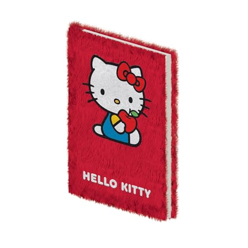 Pyramid Hello Kitty Carnet relié avec couverture en peluche Format A5