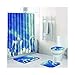 Produktbild Knbob Badezimmerteppich 7 Teilig Blauer Himmel Und Weiße Wolke Stil 01 Wc Teppich Toilette 50X80Cm