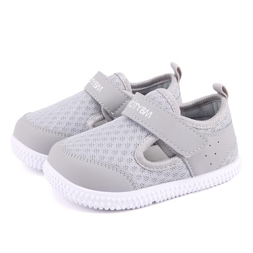 Toddler breathable mesh sneakers with non-slip soles