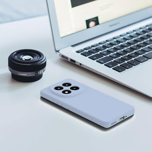 Image of Elzzi Silicon Case Cover Compatible with Mi Redmi Note 14 Pro Back Cover with Upgraded Square Edges for Camera Protection Shockproof Flexible Matte Liquid Silicone Mobile Phone Case - Carolina