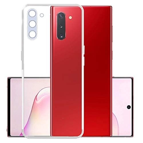 Image of COVERBLACK Soft Rubber Silicon Clear Back Cover Compatible Model for Samsung Galaxy Note 10 - Transparent