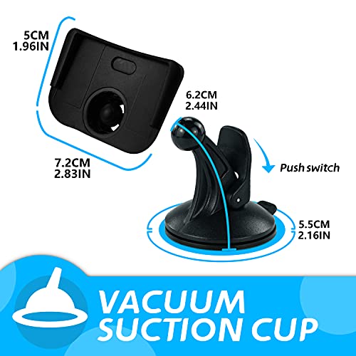 Borola Car Mount Compatible For Tomtom One Xl/Xl-S/Xl-T Windshield Cradle Suction Cup Holder #TOP1