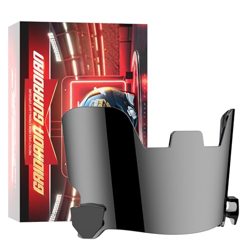 ROMRLD Black Football Visor - Shatterproof Polycarbonate Lens, Universal Fit for Adult & Youth Helmets (Riddell, Schutt, Xenith Compatible)