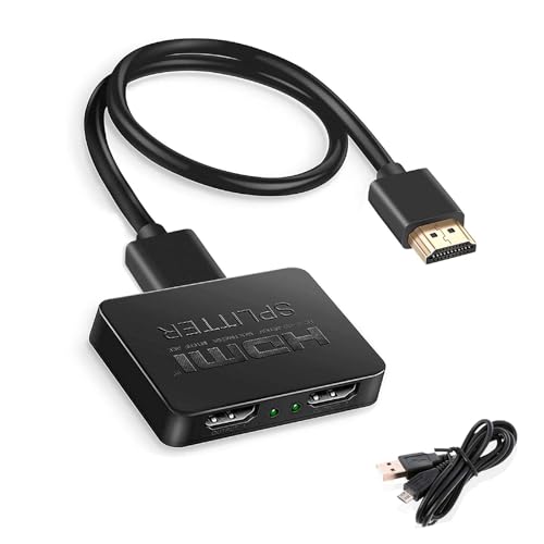 KUKUMA HDMIz 12o o 4K 1080PΉ 3D HDCP1.4 Xvb^[ ҏo ~[[h hdmiz PC/HDTV/DVDv[[ɑΉ 1.5M 4K HDMI 2.0P[ut USBdP[u
