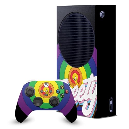 Autocollant Xbox Series S Tweety pour protéger console et manette de jeu