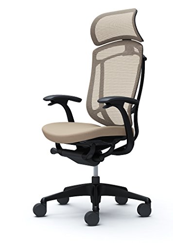 オカムラ オフィスチェア コンテッサ セコンダ 固定肘 エクストラハイバック 座:クッション ベージュ CC47MR-FPC7