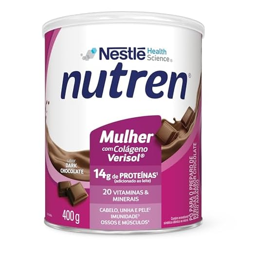 Suplemento Alimentar, Nutren beauty, Dark Chocolate, 400g