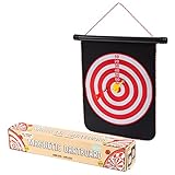Invento Retroh RT19665 - RETR-Oh 430036 - Magnetic Dart Board, magnetische Dartscheibe mit 3 magnetischen Dartpfeilen, Spaß für die Familie
