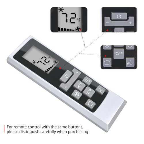 Télécommande PACAN112 de rechange compatible avec De'Longhi Pinguino