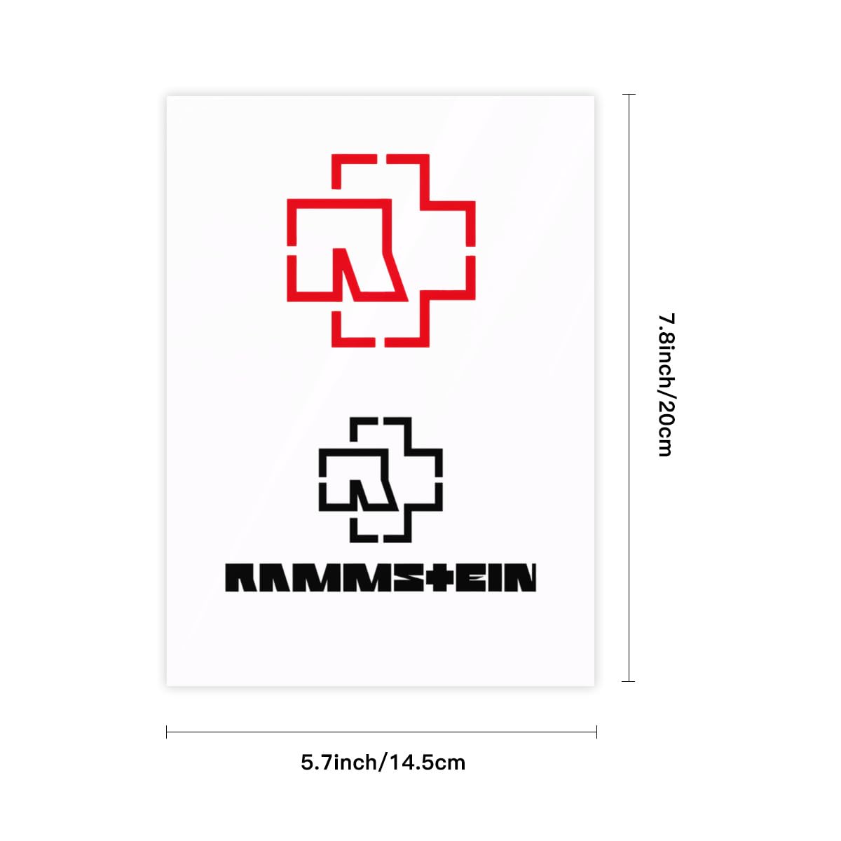 【ラムシュタイン】Rammstein 直筆サイン色紙 Lindemann TILL LINDEMANN signed autographed 16X20 RAMMSTEIN BECKETT