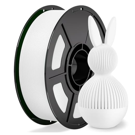 iSANGHU 3D Printer PLA Filament White,30-300mm/s Neatly Wound 3D Printing Filament 1kg (2.2lbs),Pla for Bambu Lab 3D Printer,AMS,AMSLite, Pla Filament 1.75mm Dimensional Accuracy +/- 0.02mm White
