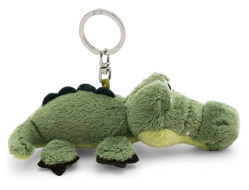 62399 Porte-clés Avec Motif Crocodile, En Peluche, 10 cm, Vert, Fidèle Compagnon, Pour Sac À Dos Ou Autre Sac, Pour Petits Et Grands – vue 2