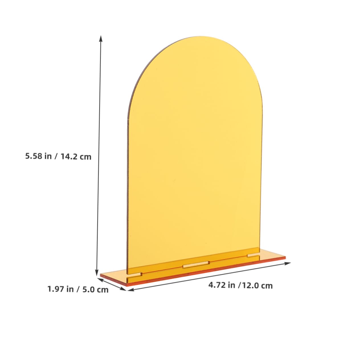 PRETYZOOM 3pcs Acrylic Wedding Place Cards with Holders Blank Table Sign for DIY Name Cards Stylish Arch Design for Event Decoration Reusable and Lightweight