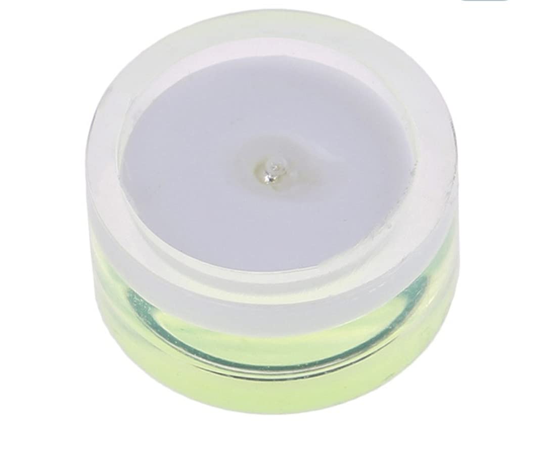 Spirit Level Bullseye Micro Button Level for Getting Perfect Level of Various Things(15mm, Yellow)(Pack of 2) 1