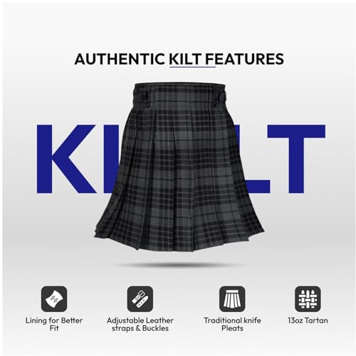 Image of Authentic Scottish Men's Tartan Kilts - Highland Light Weight Value Kilt | Embrace Your Heritage with Comfort