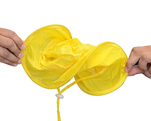 Twist-and-Fold Childrens Rain Hat, 13 in Diameter Brim, Yellow