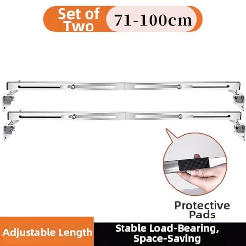 Soporte de fregadero de cocina de acero inoxidable barra horizontal regulable de 71-100 cm 3