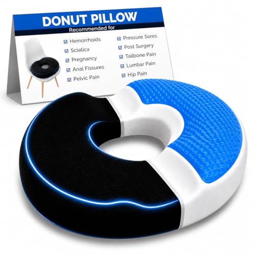 AnboCare Donut Gel Sitting Pillow - Orthopedic Memory...