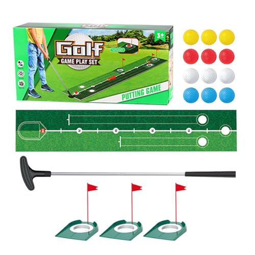 Tapis de putting golf au salon ou en camping pour des moments de partage