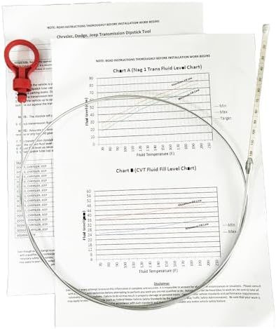 Transmission Fluid Dipstick Tool 917-327 8863B 9336A 42RLE NAG1 45RFE 62TE Compatible with Jeep Dodge Chrysler