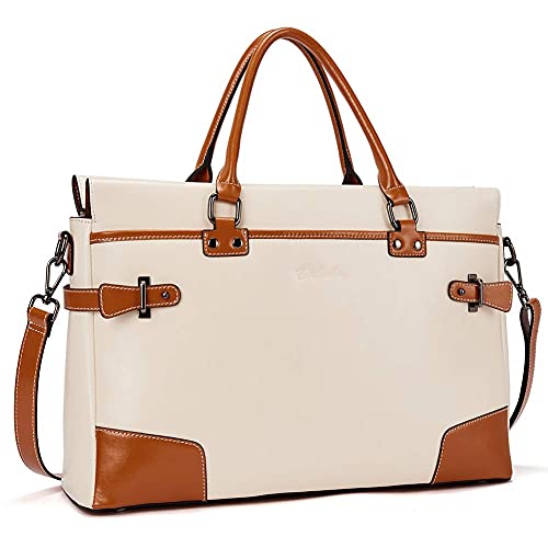 Bostanten Womens Briefcase Leather Laptop Bag For Women 15.6 Inch Computer Bag Messenger Business Work Tote #TOP22
