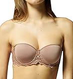 Simone Perele Damen 3D Trägerloser T-Shirt-BH, Kokosbraun, 85E