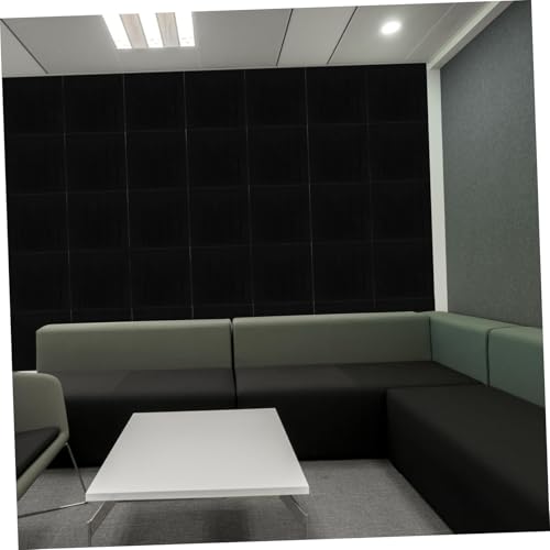 Abaodam 6 piezas Paneles acústicos absorbentes de sonido en fibra de poliéster para uso en casa y estudio con diseño de franjas verticales para reducción de ruido miniatura 6