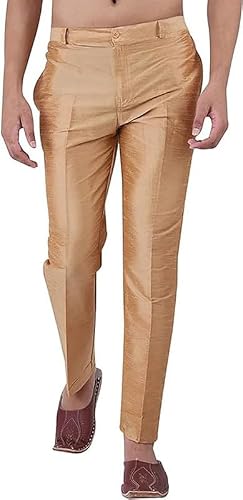 Dupion Silk Traditional Ethnic Sherwani Bottom Pants Trousers Regular Fit...