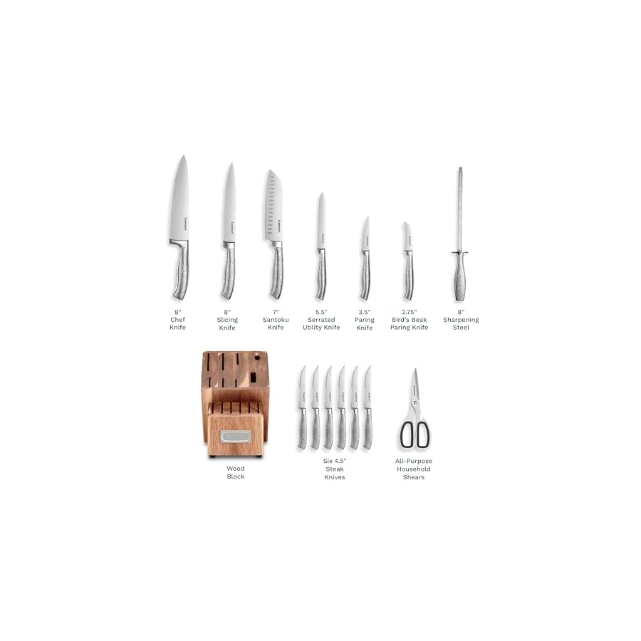 Cuisinart 15-Piece Stainless Steel Soft Hammer Block Set