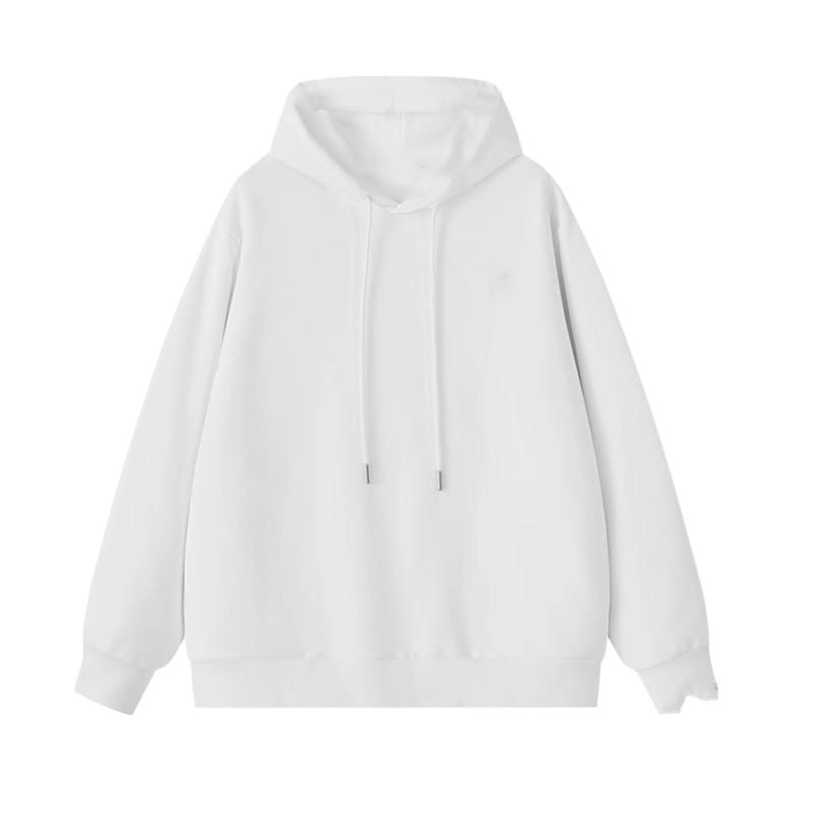 Sudadera Holgada Vintage para Mujer, Cuello Redondo, Forrada de Felpa